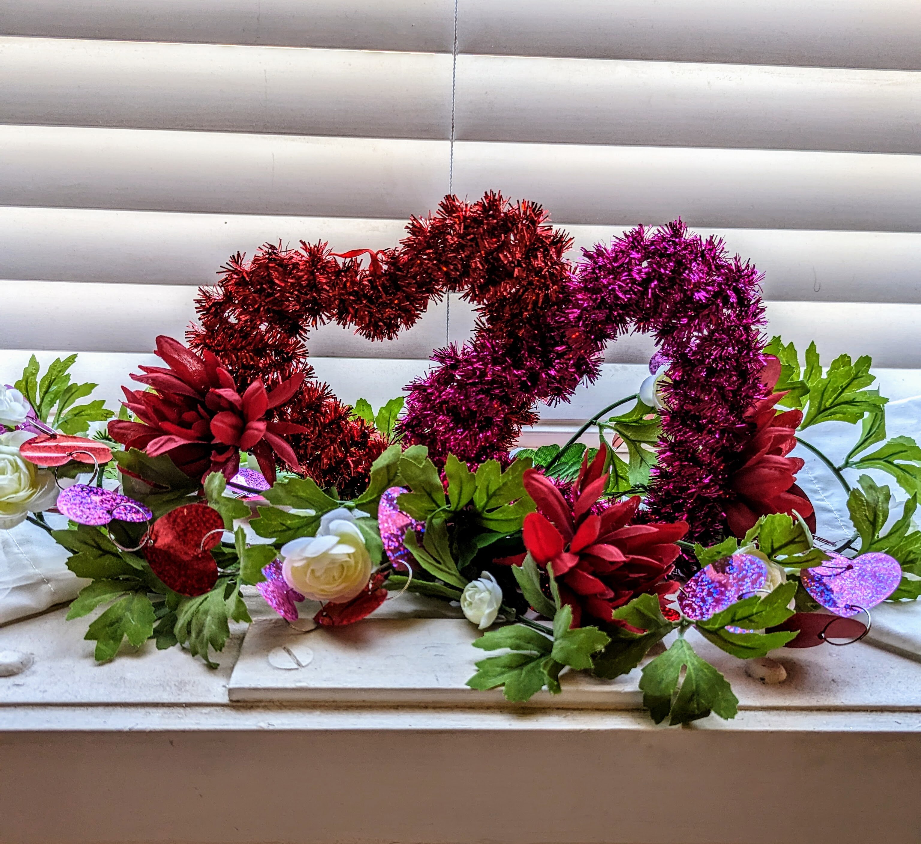 The wedding chapel at the Anne Arundel County Courthouse in Annapolis is decorated for Valentine's Day.