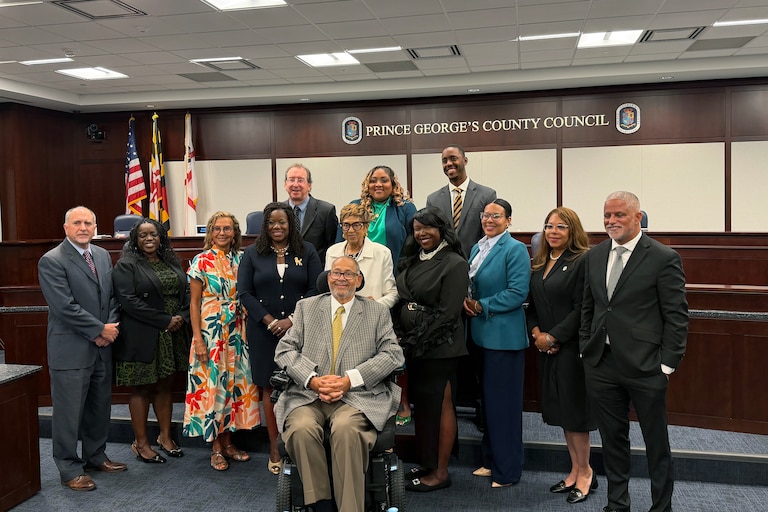 TUESDAY, JULY 7, 2026 - Gloria Lawlah, middle row center, was unanimously confirmed by the Prince George’s County Council to serve on the county's planning board for the Maryland-National Capital Park and Planning Commission. She was previously a Maryland state senator and representative from 1987 until her retirement in 2007.