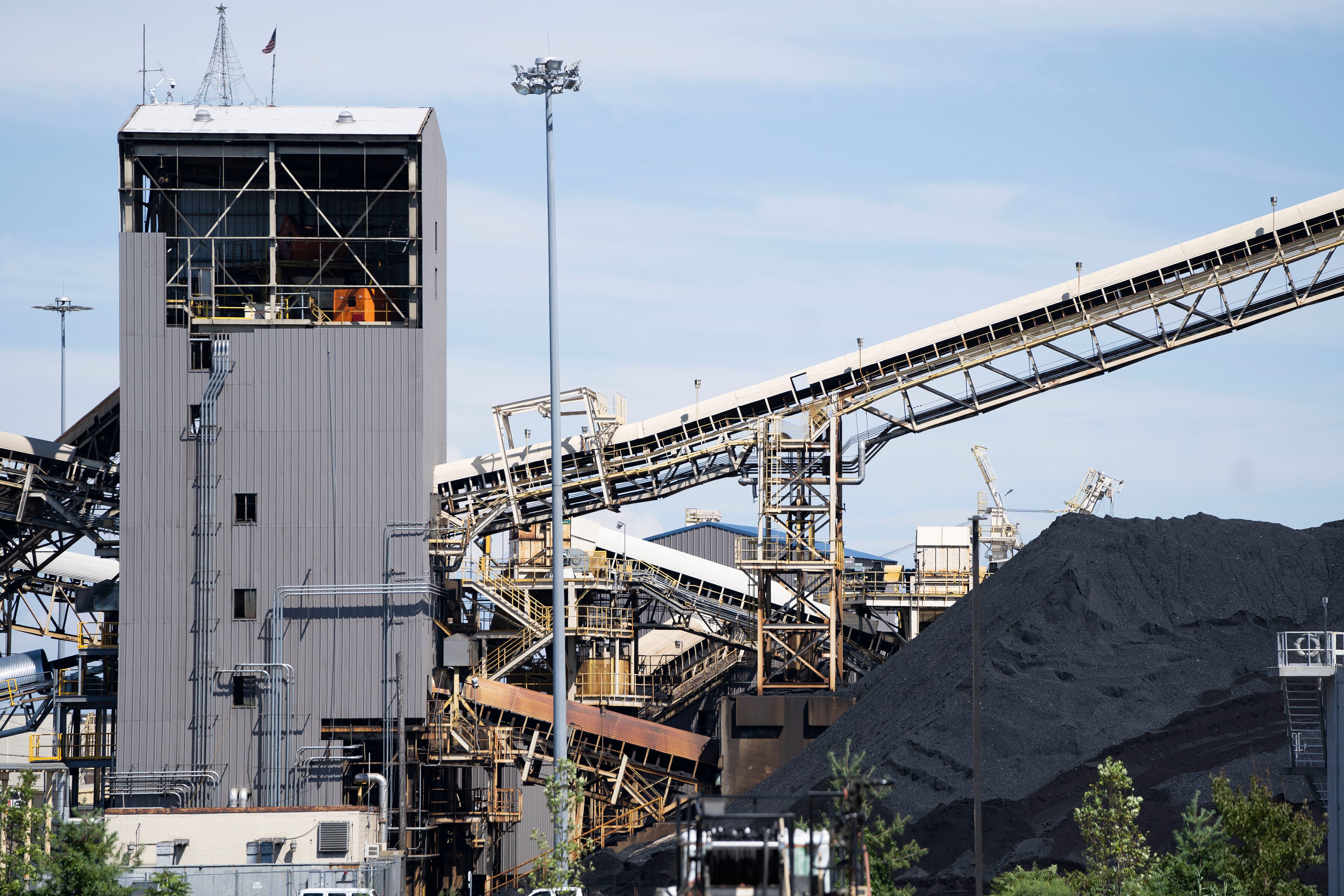 The CSX coal facility in Curtis Bay on August 11, 2022.