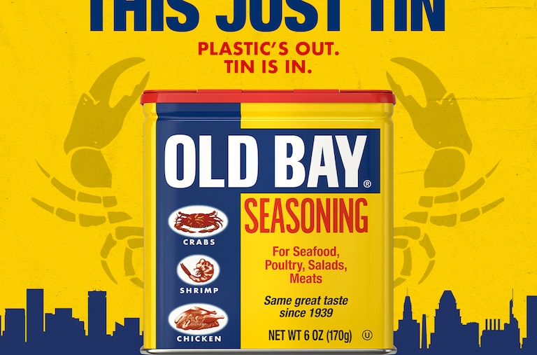 Old Bay is switching back to tin packaging.