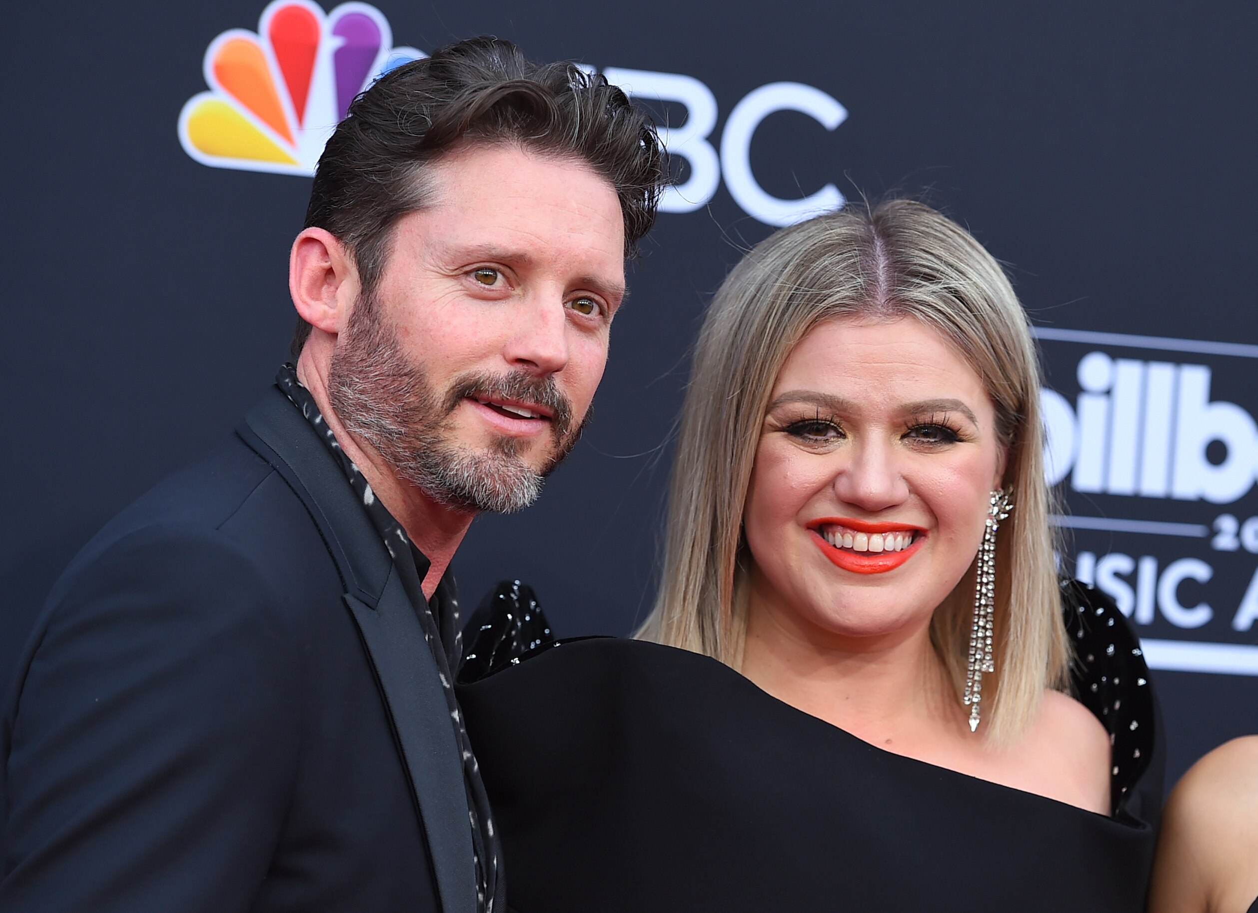FILE - Brandon Blackstock, from left, Kelly Clarkson appear at the Billboard Music Awards on May 20, 2018, in Las Vegas. (Photo by Jordan Strauss/Invision/AP, File)