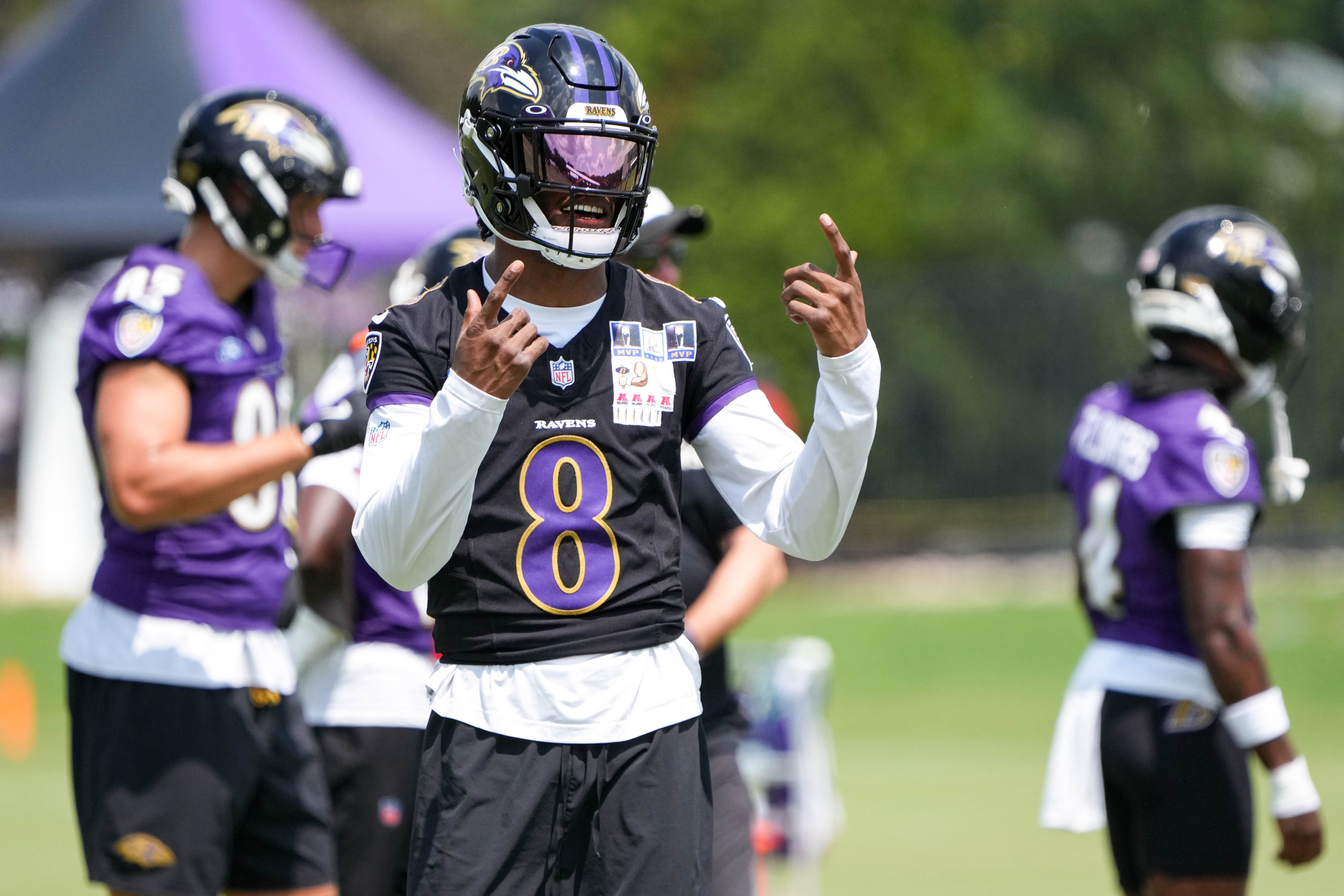Ravens quarterback Lamar Jackson passed for 4,172 yards and ran for 915 in 2024.