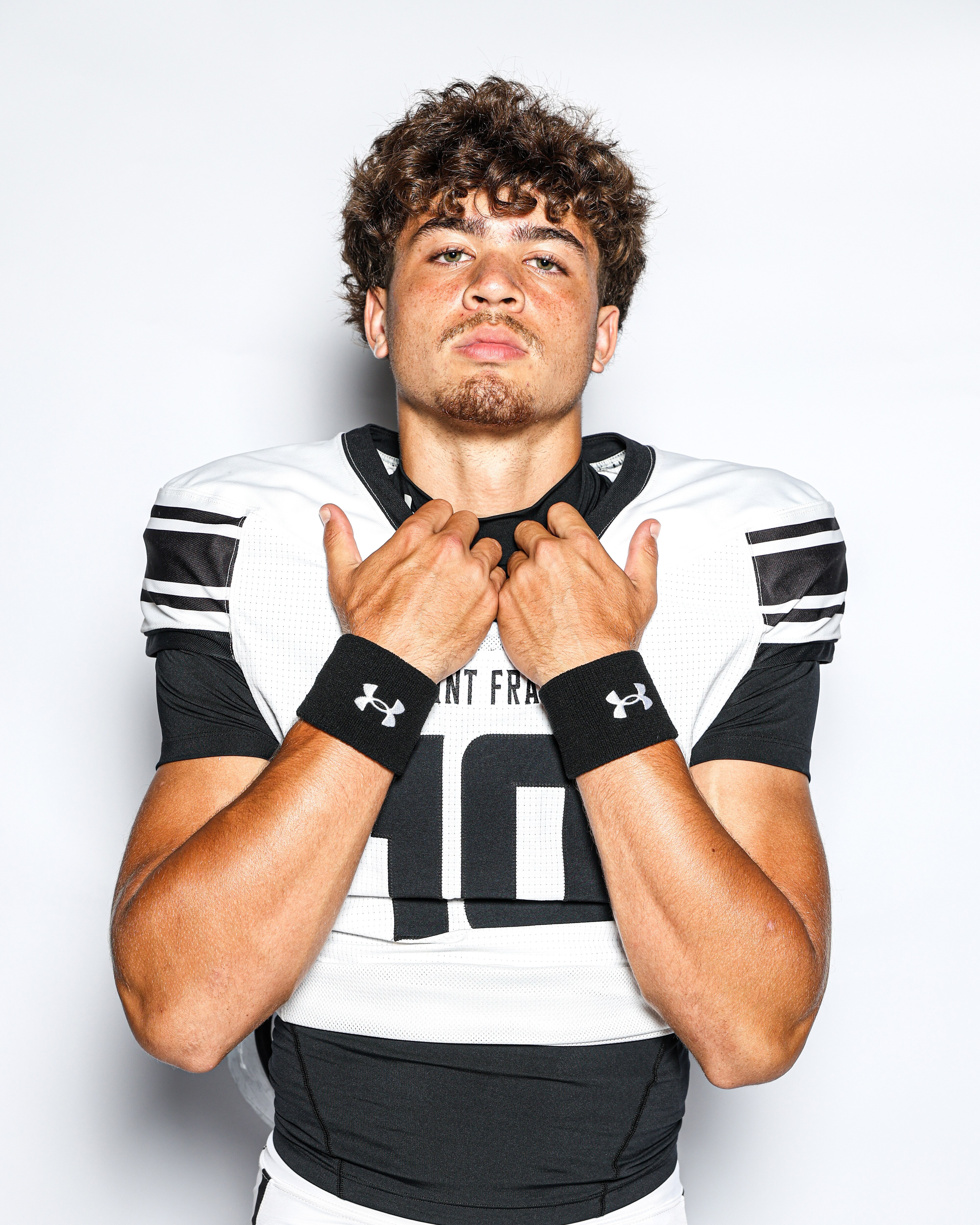 Justin Merriman, the son of Terps and NFL star Shawne Merriman, will make his first start for the nationally ranked Saint Frances football team this weekend. Justin is already considered one of Maryland's top 2029 recruits and has been getting college attention from several schools including the University of Maryland.
