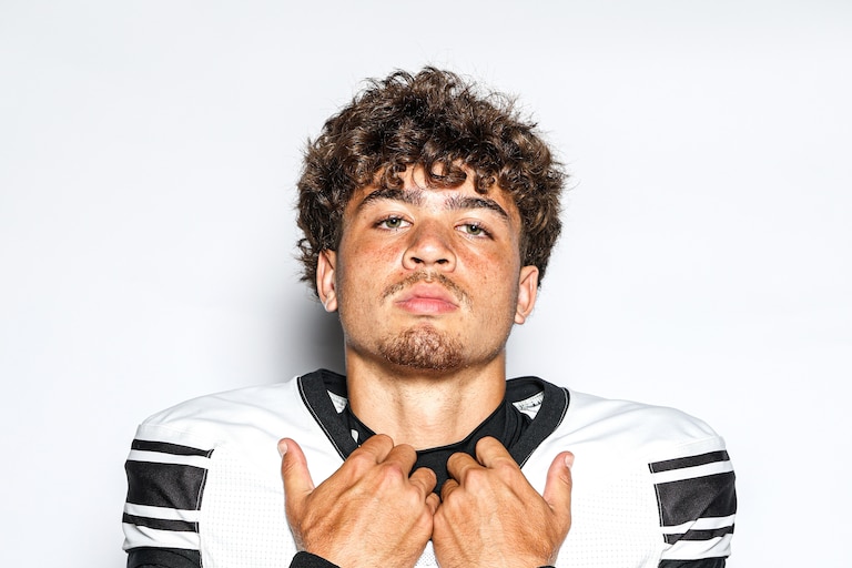 Justin Merriman, the son of Terps and NFL star Shawne Merriman, will make his first start for the nationally ranked Saint Frances football team this weekend. Justin is already considered one of Maryland's top 2029 recruits and has been getting college attention from several schools including the University of Maryland.