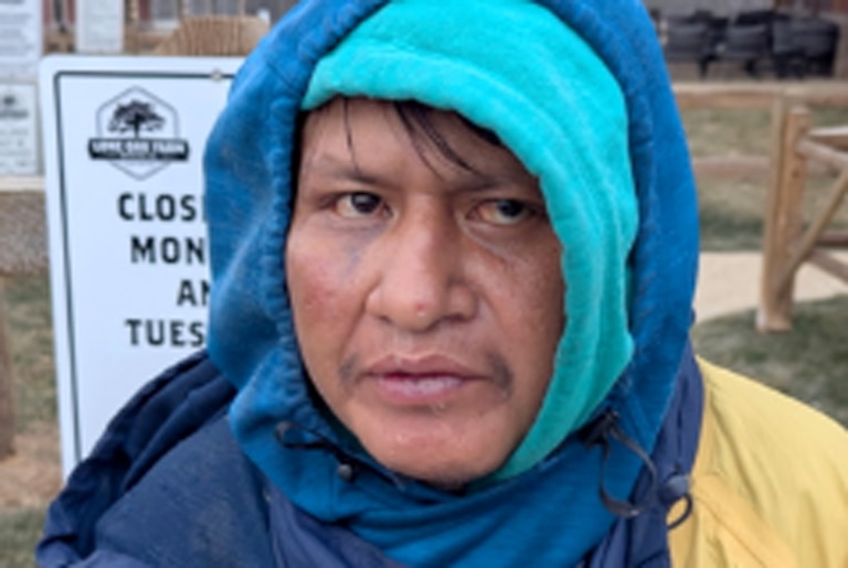 Montgomery County Police seek the public’s help finding the family of Jose Erasmo Rojas, 36, who was struck by a Ride On bus last week and remains in critical condition.