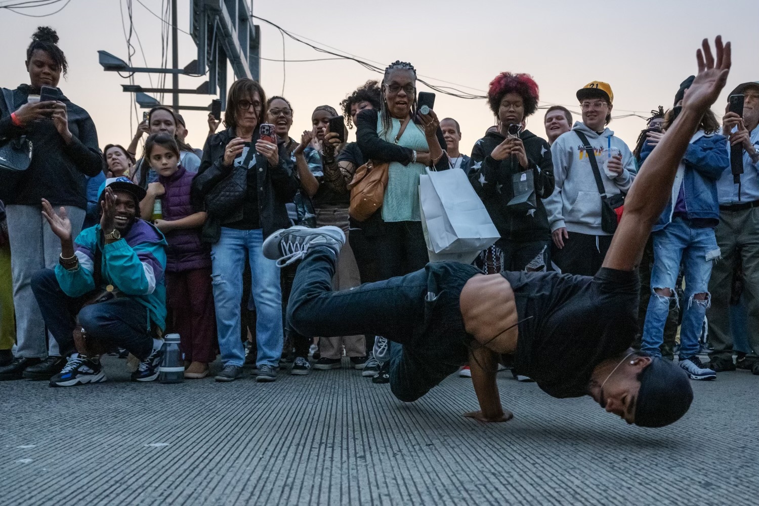 Stephan McClellan of One Life Wonder performs for a crowd at Artscape on Sept. 22, 2023.