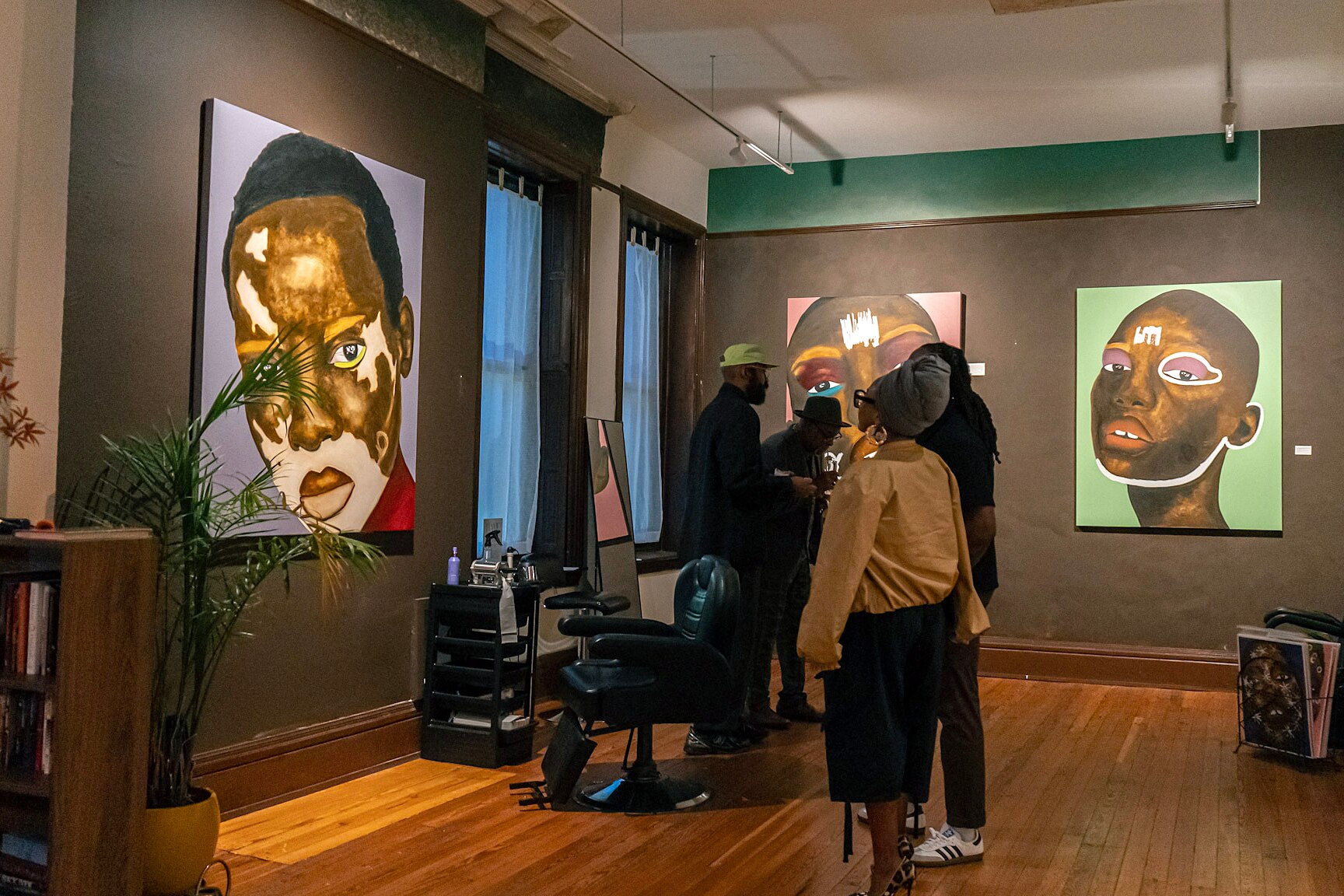 Installation views of Leon Willis' "Invisible Institutions" at AYE Gallery & Altar Studio.