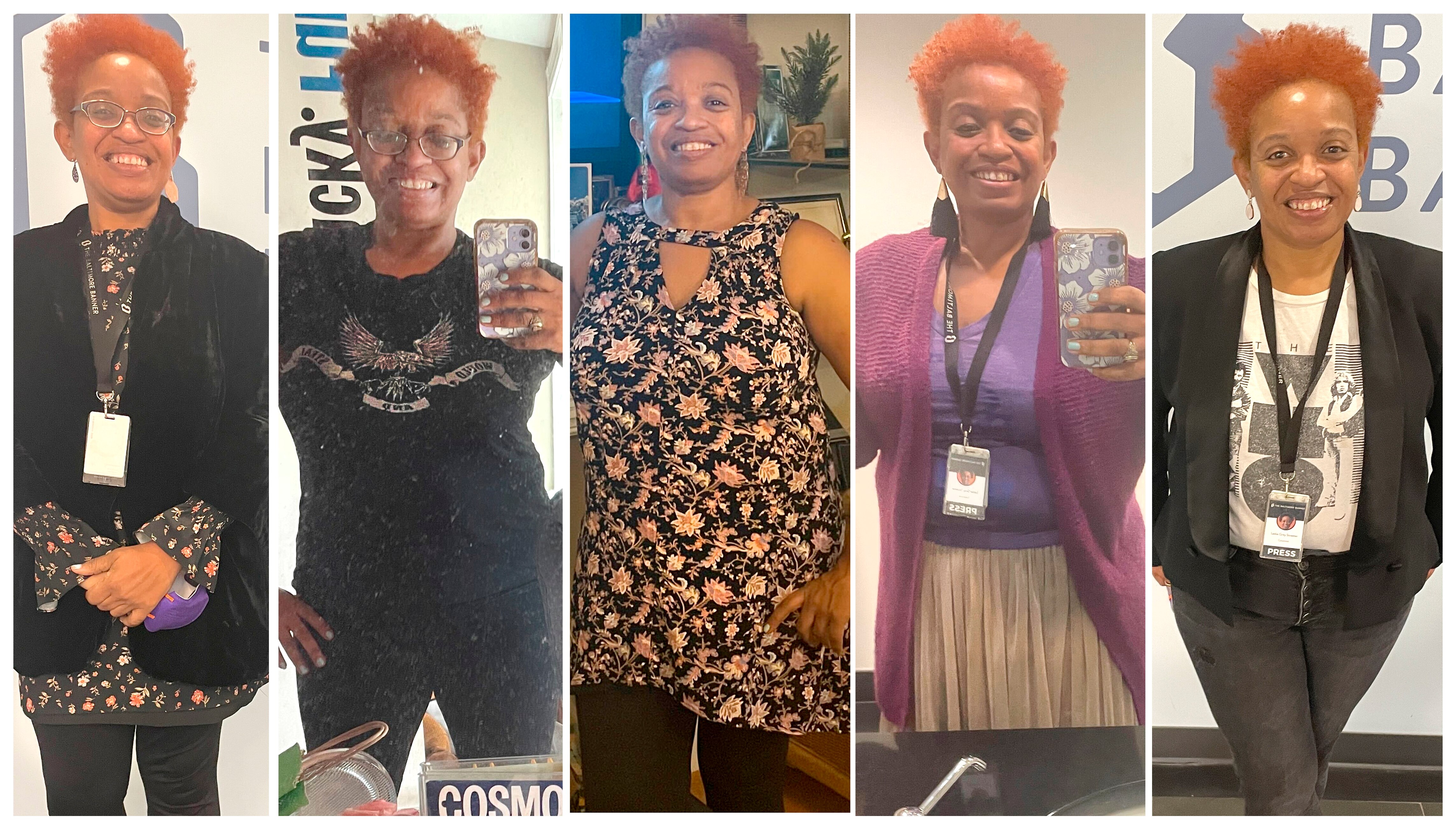 Some of Leslie Gray Streeter's "newest" outfits for 2024.