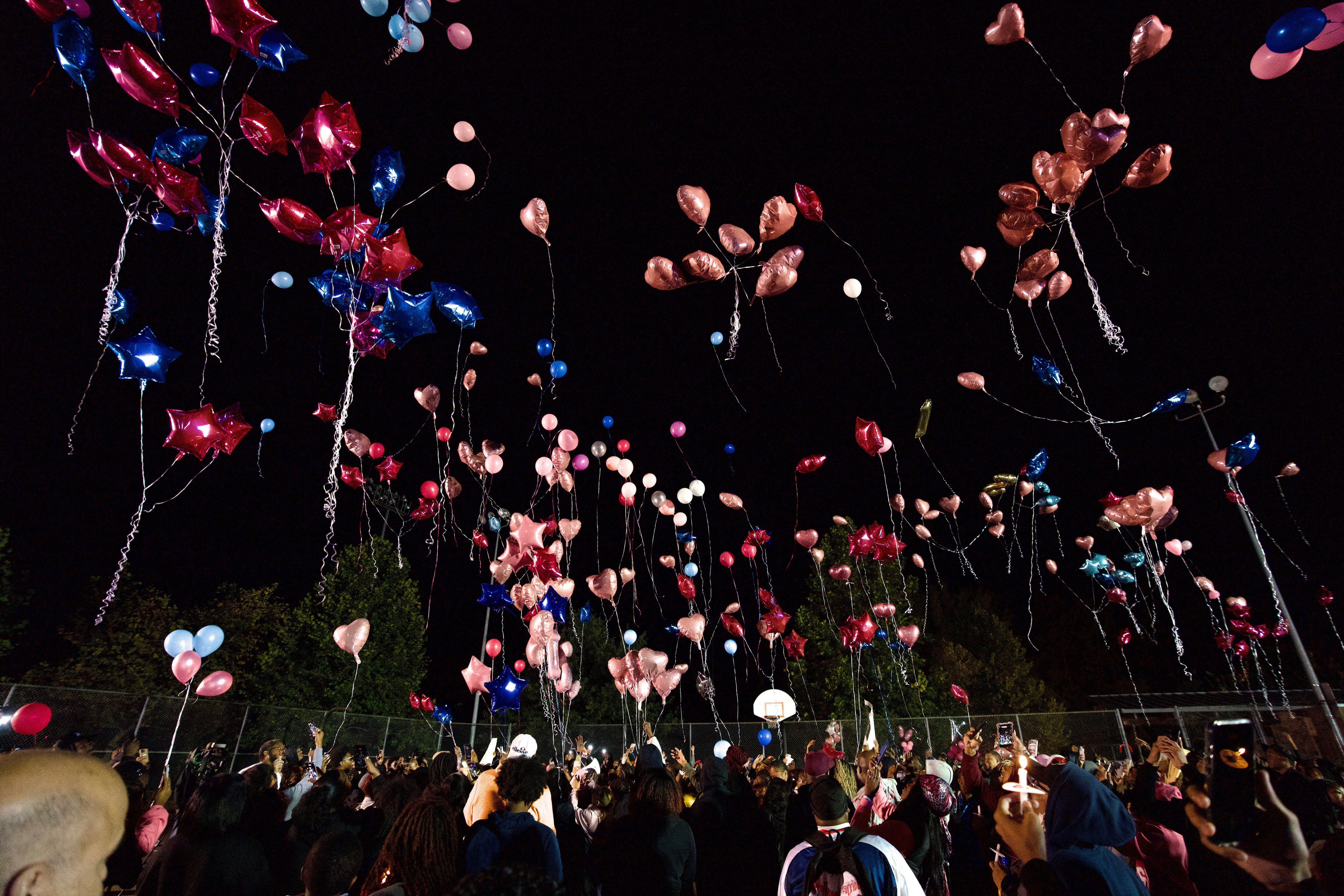 A vigil for Khloe Ishway was held at Leon Day Park on Tuesday evening, several days after the 12-year-old was shot and killed as a bystander at a family event.
