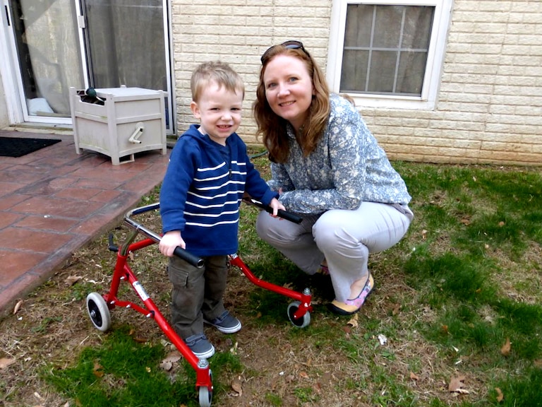 Susan Sullivan and her son, Daniel.