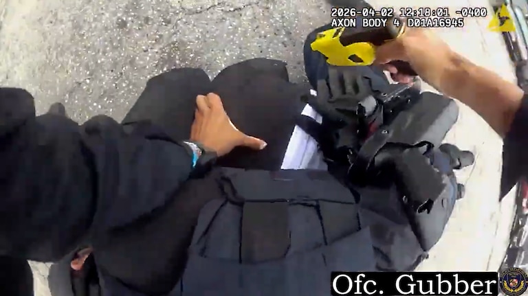 The Baltimore Police Department released the police body camera footage and CitiWatch footage, a still of which is shown here, from the police-involved shooting of 35-year-old Tavon Newton on April 2.