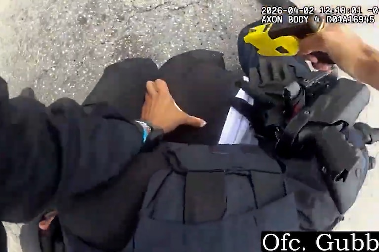 The Baltimore Police Department released the police body camera footage and CitiWatch footage, a still of which is shown here, from the police-involved shooting of 35-year-old Tavon Newton on April 2.