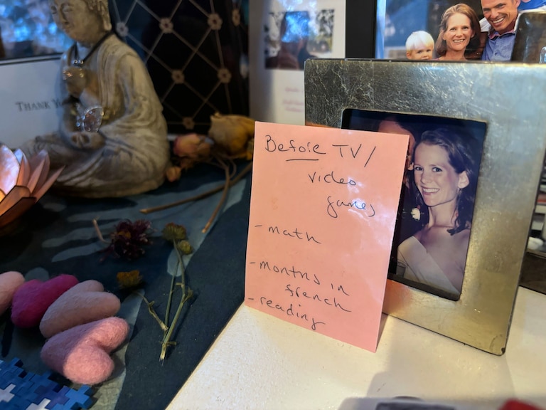The last note that Sarah Langenkamp wrote to her children.