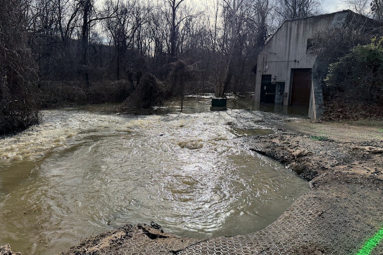 A section of the 54-mile Potomac Interceptor, which runs along the Clara Barton Parkway near Interstate 49, collapsed earlier this week.
The Interceptor handles up to 60 million gallons of wastewater a day, moving it from parts of Virginia and Maryland to the Blue Plains Advanced Wastewater Treatment Plant in Washington, D.C.