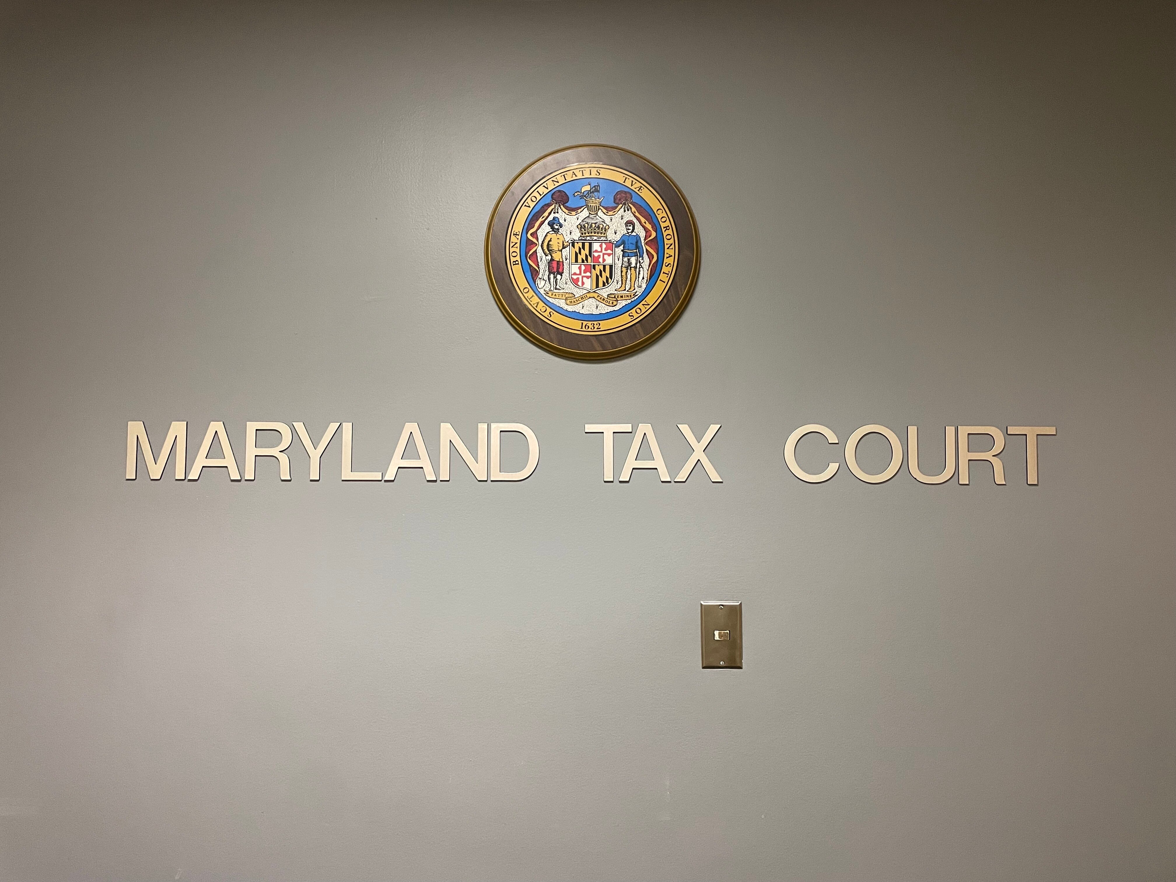 The Maryland Tax Court is located in a state office building at 301 W. Preston St. in Baltimore.