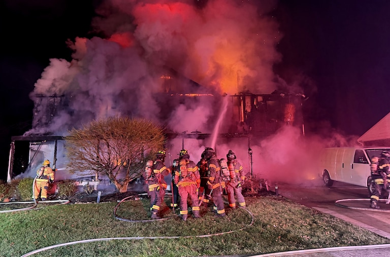 Just after 6:30 p.m. on Christmas Eve, the Bel Air Volunteer Fire Company and several surrounding departments responded to a reported house fire in the 500 block of Flintlock Drive.