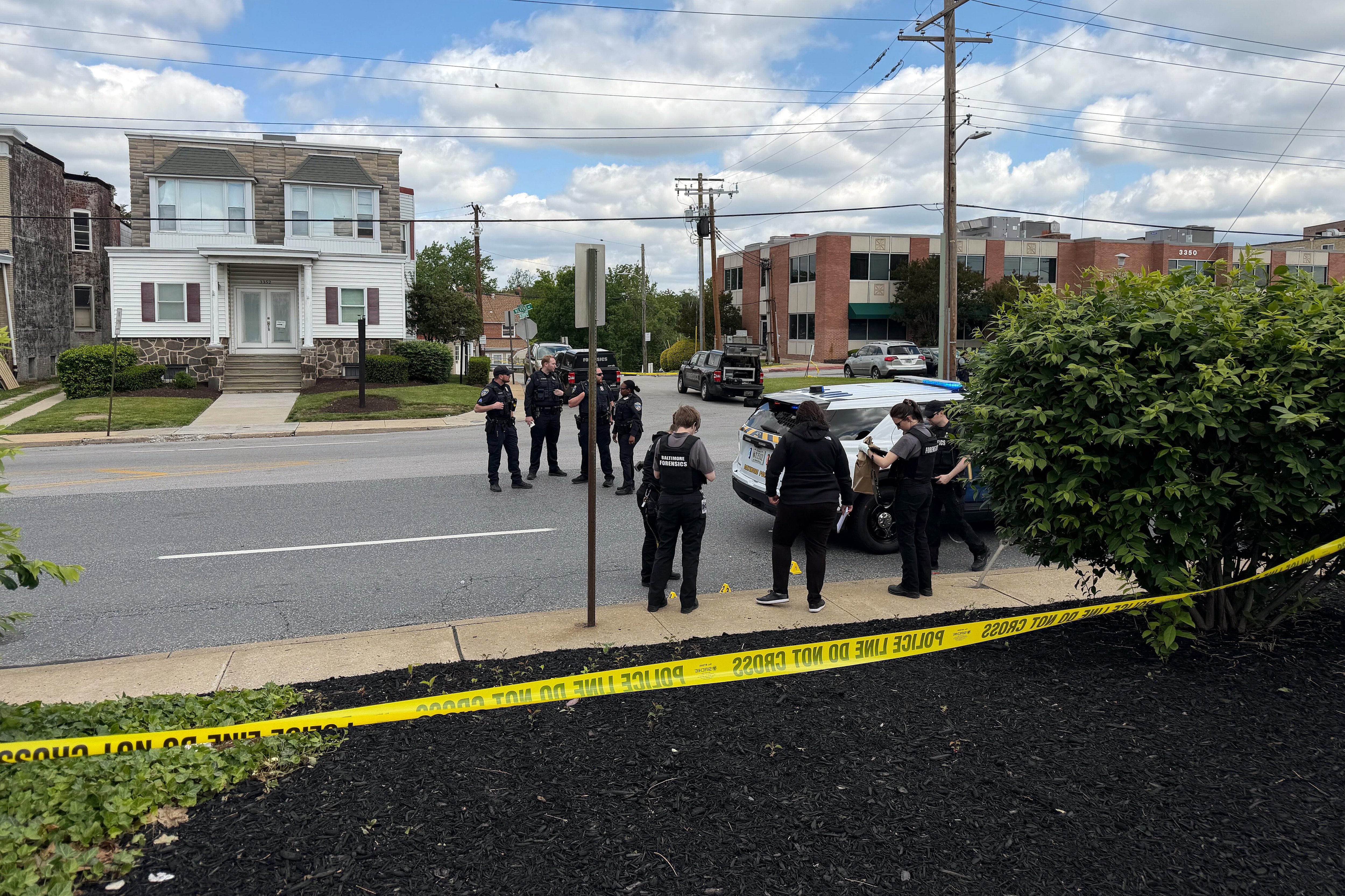 Baltimore Police officers fatally shot a man in Southwest Baltimore on Thursday. He fired at them after they responded to a call for an attempted suicide near Ascension Saint Agnes Hospital, officials said.