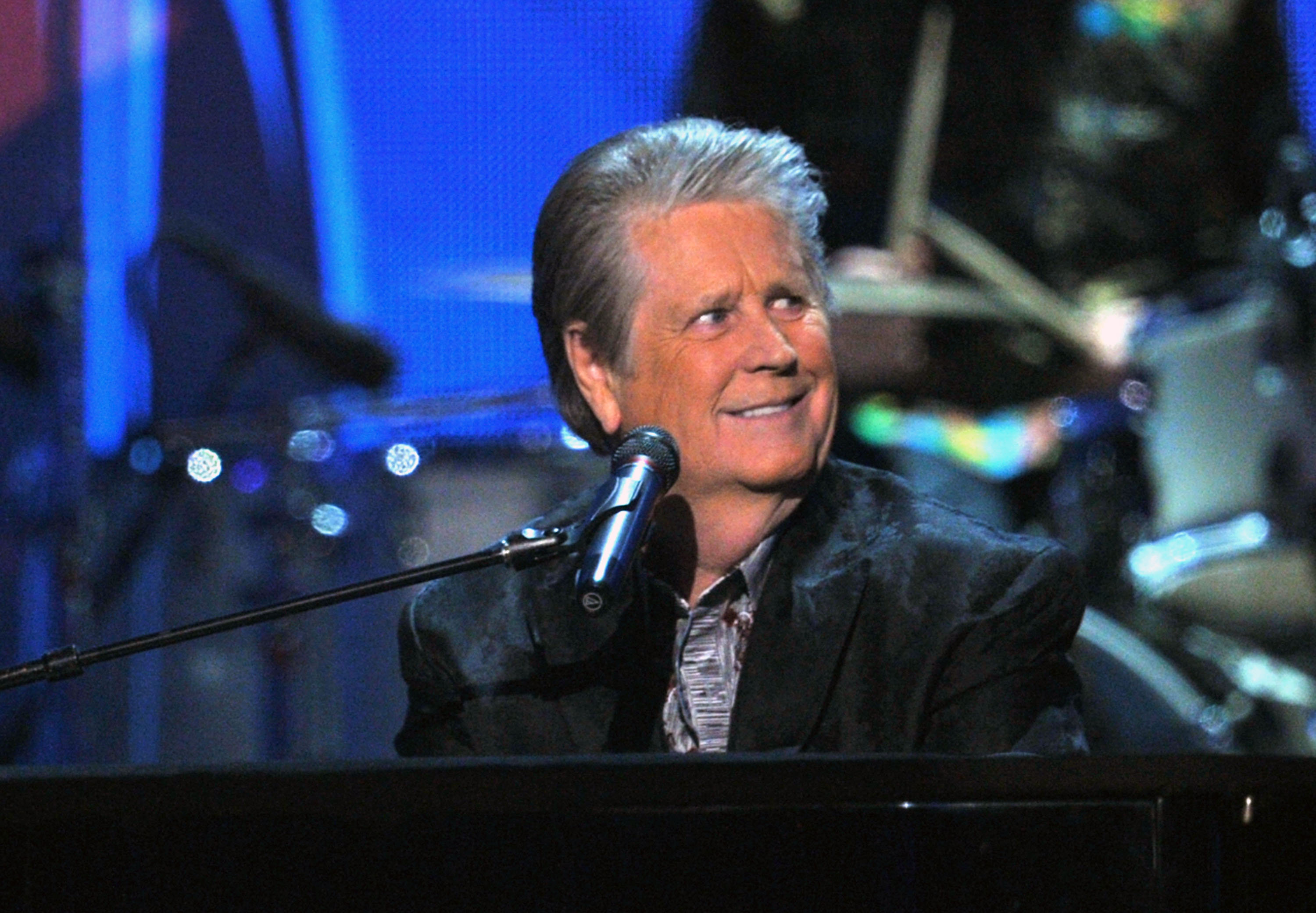LOS ANGELES, CA - FEBRUARY 12:  Musician Brian Wilson of The Beach Boys performs onstage at the 54th Annual GRAMMY Awards held at Staples Center on February 12, 2012 in Los Angeles, California.  (Photo by Kevin Winter/Getty Images)