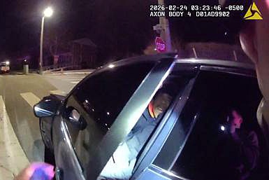 February 24, 2026 - Maryland State Police is searching for a suspect who shot at a trooper while conducting a traffic stop early Tuesday morning.