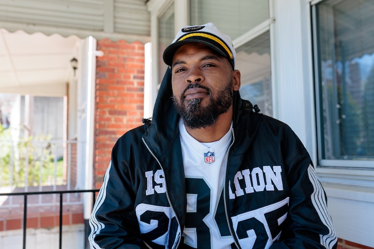 Bolon Xi Amaru, cousin of NyKayla Strawder, poses for a portrait.