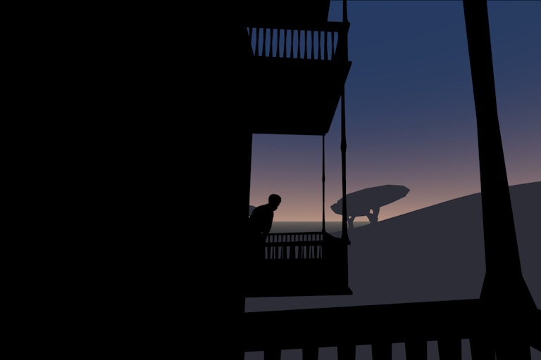 "Returning #1" is a frame from Baltimore-based artist Aaron Oldenburg's "Night Walks," which is on display in an exhibit of his works at Laurel's Montpelier Arts Center.
