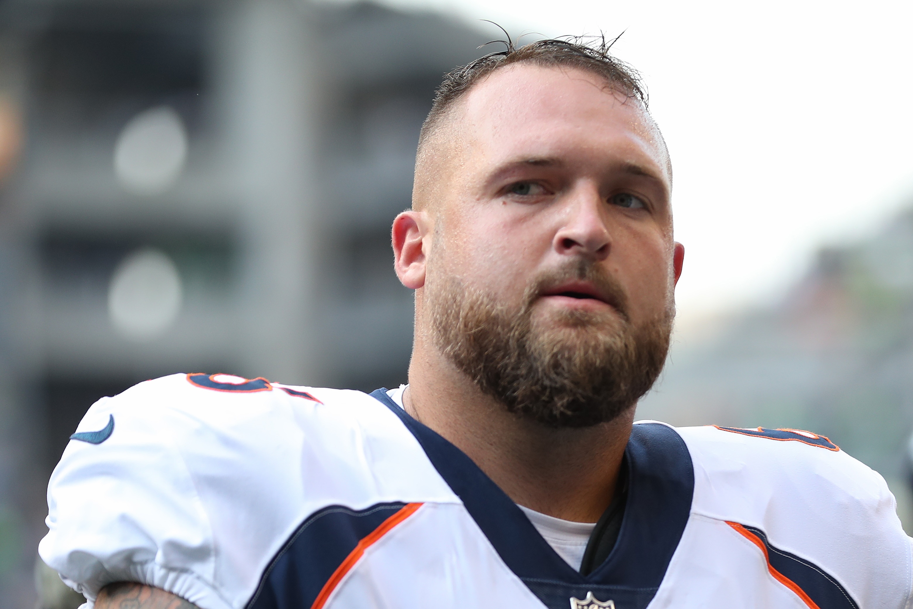 Guard Dalton Risner played four seasons for the Denver Broncos before joining the Minnesota Vikings last season.