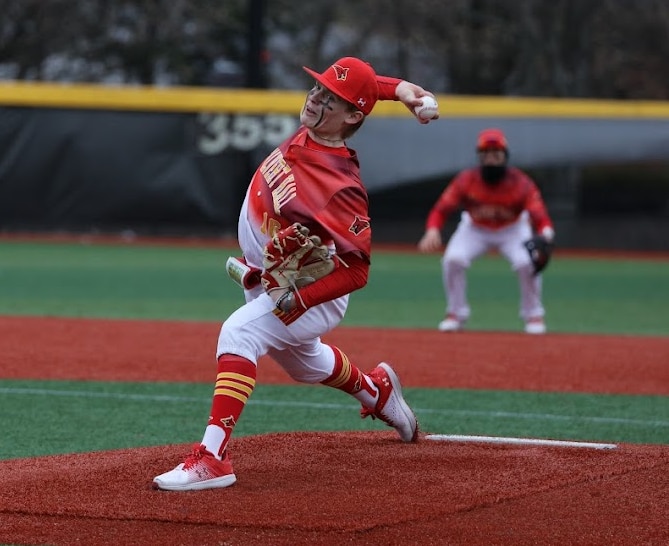 Kevin Seifert was impressive for Calvert Hall's baseball team Friday. The senior pitched a complete game 6-hitter as the Cardinals defeated No. 14 Mount St. Joseph in the opening round of the MIAA A Conference double elimination tournament.