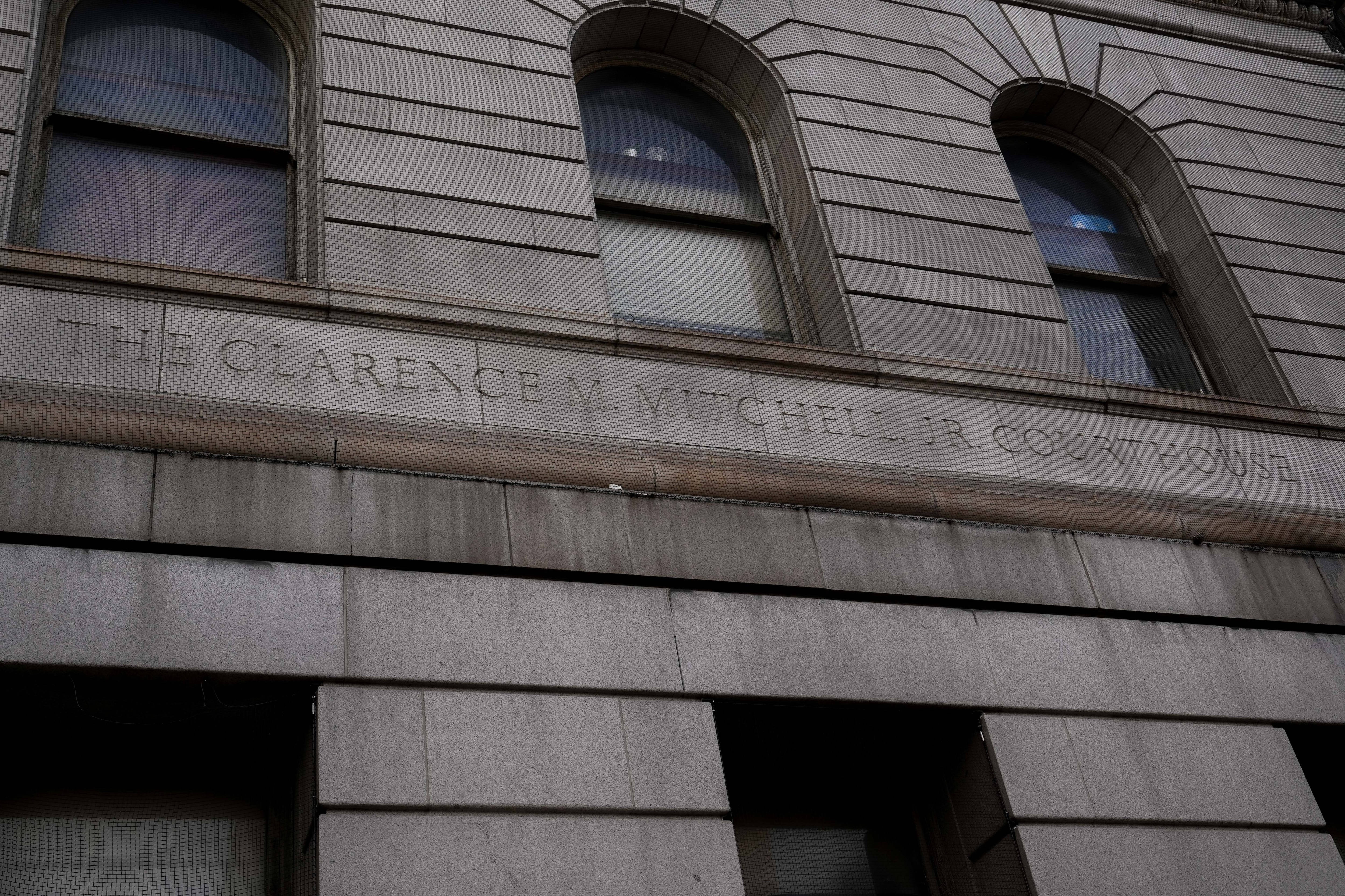 6/28/22—the exterior of the Clarence M. Mitchell, Jr. Courthouse.