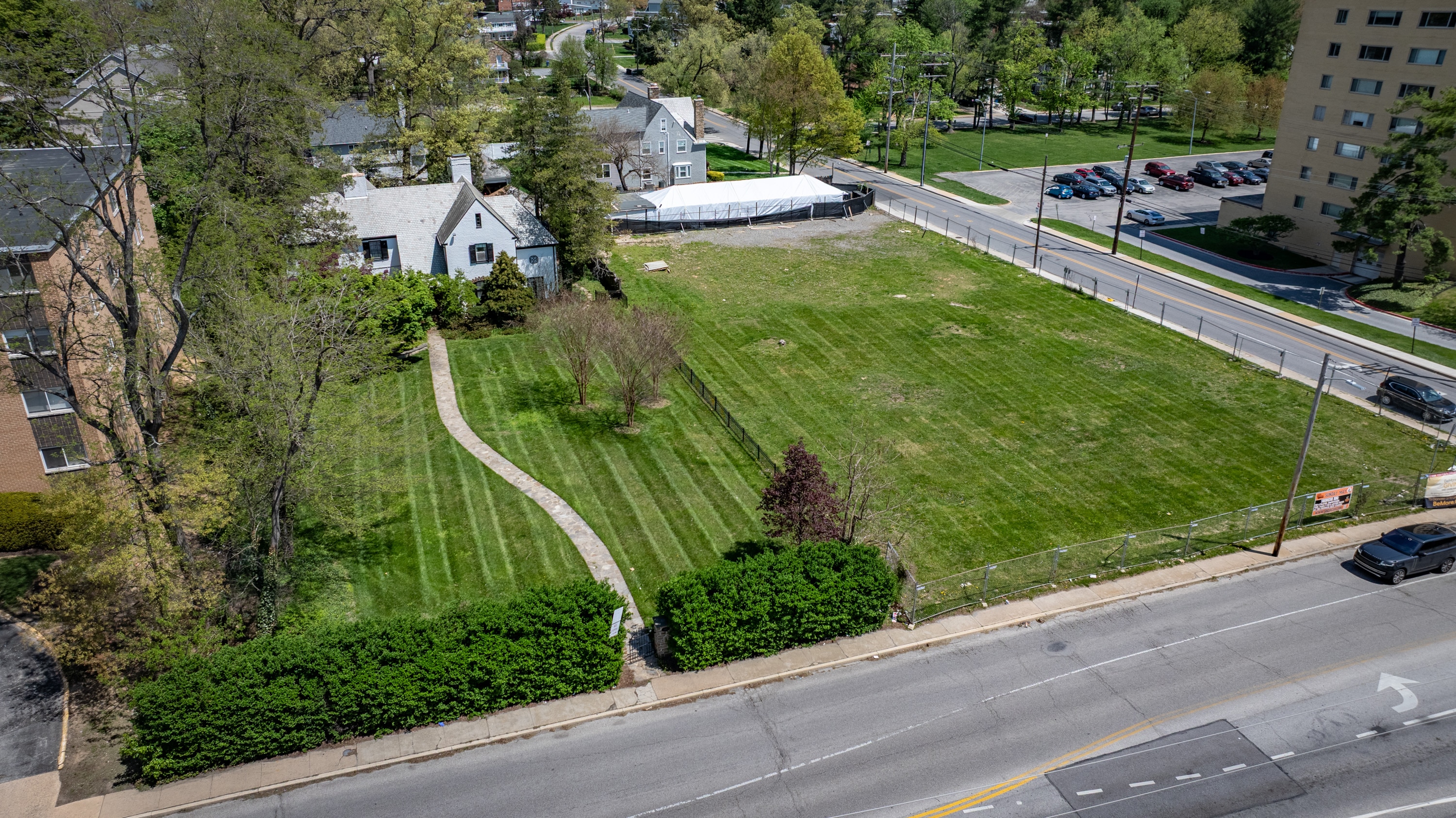 Baltimore is suing Ahavas Chaim, a group that helps Jewish teens. They received $500,000 in ARPA money, but spent $230,000 of it buying the property next to theirs at the corner of Park Heights Avenue and Seven Mile Lane. 