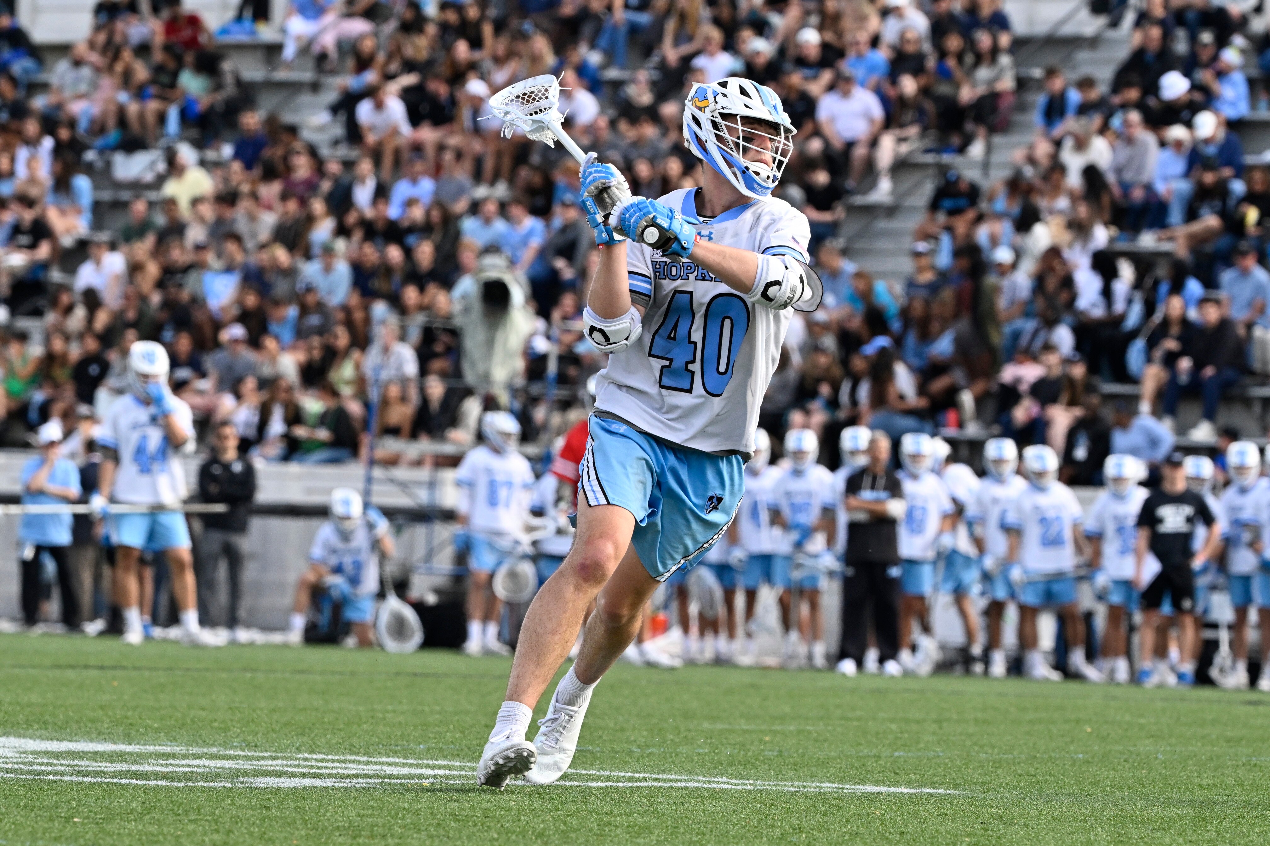 Garrett Degnon, a fifth-year player on the Johns Hopkins lacrosse team, is using his extra year to study finance and focus on a final season playing the game he loves.