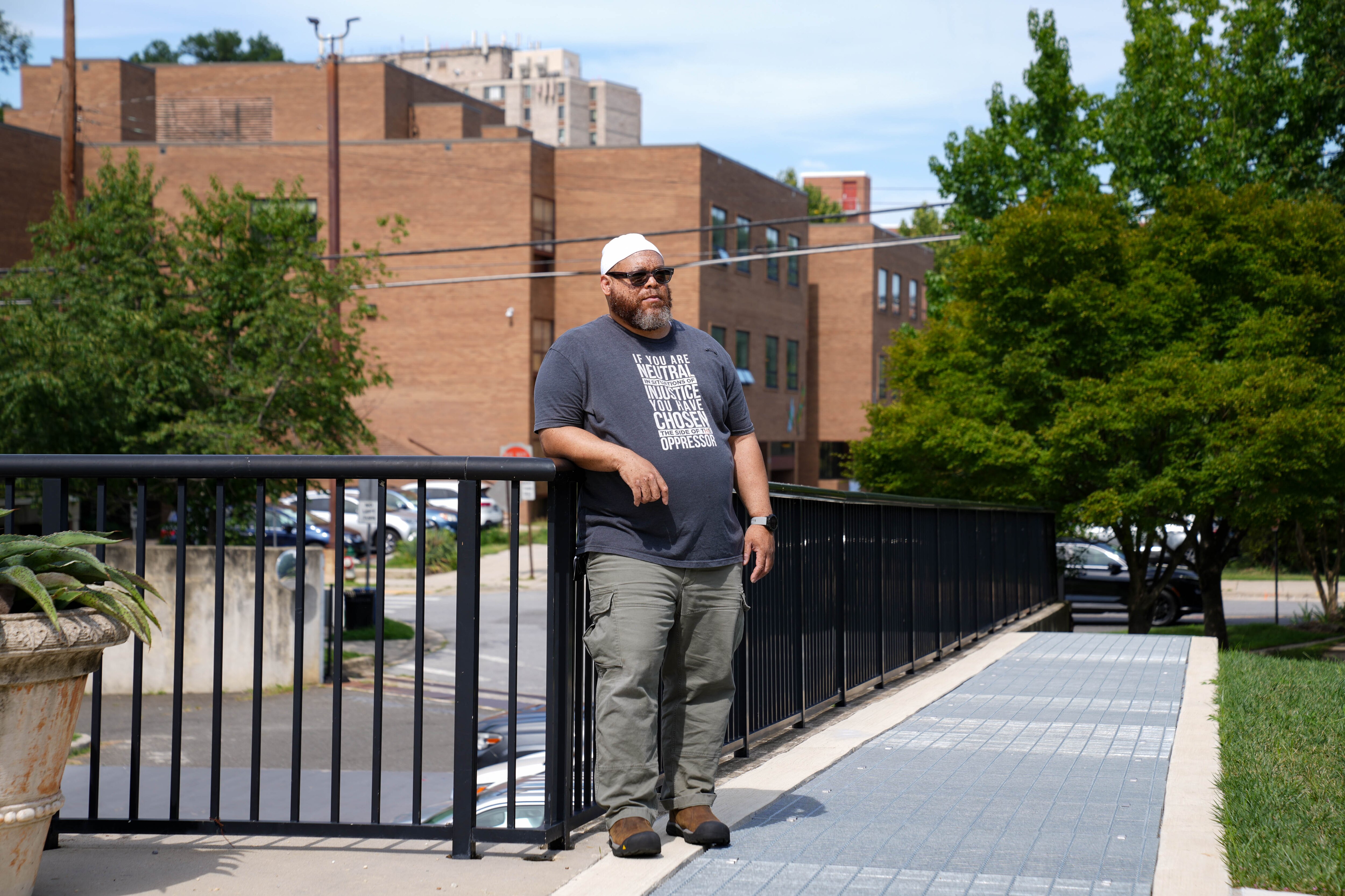 Omar Myers lives in a rent-controlled building in Takoma Park.