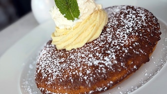 Marta offers a light and airy lemon ricotta pancake soufflé for brunch.
