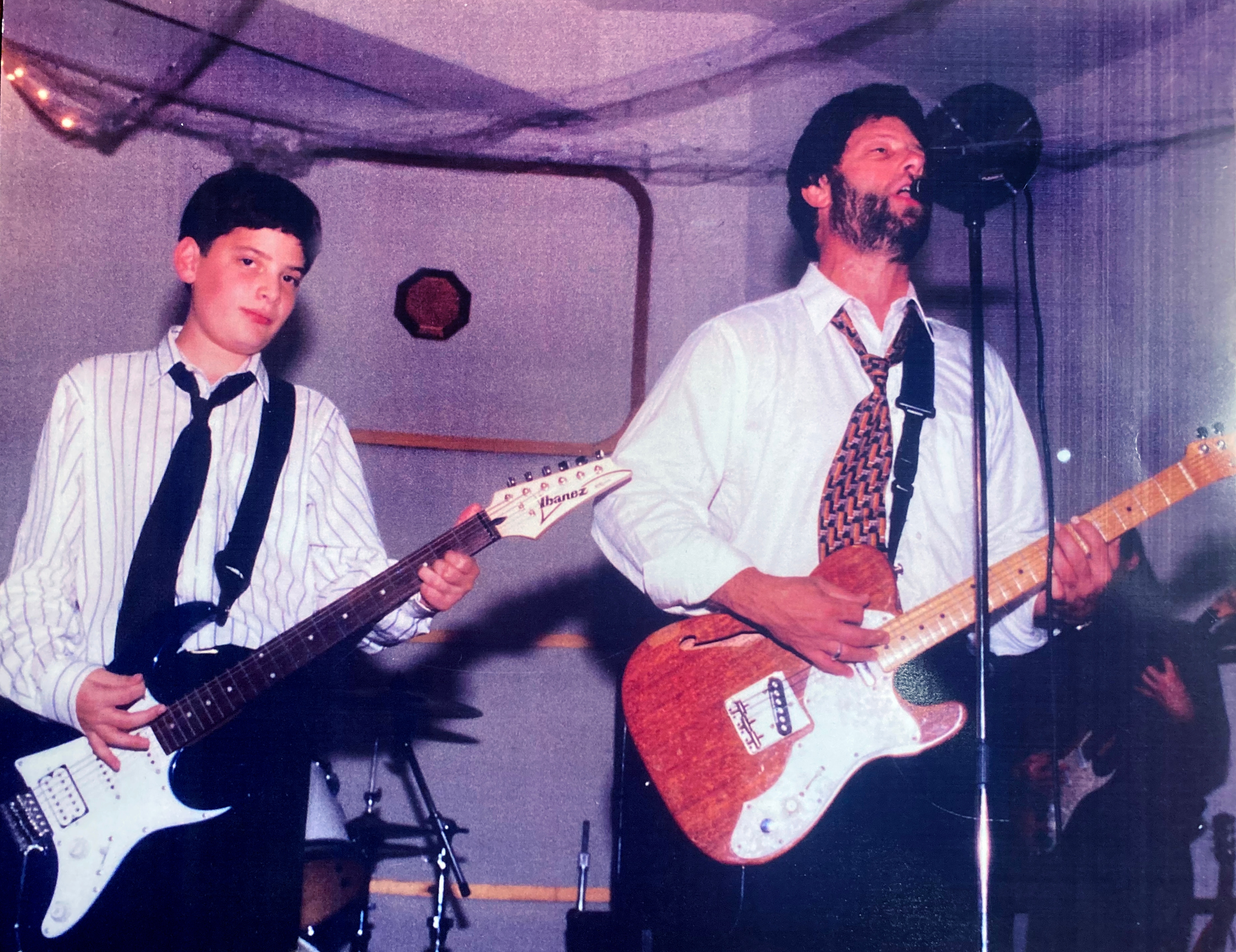 Art Ehrens never wrote a song on the Billboard charts. But if you grew up in DC, Maryland and Virginia area, you’ve heard a lot of his music he wrote over the years.  Pictured: Jon Ehrens plays the guitar with his father, Art.
