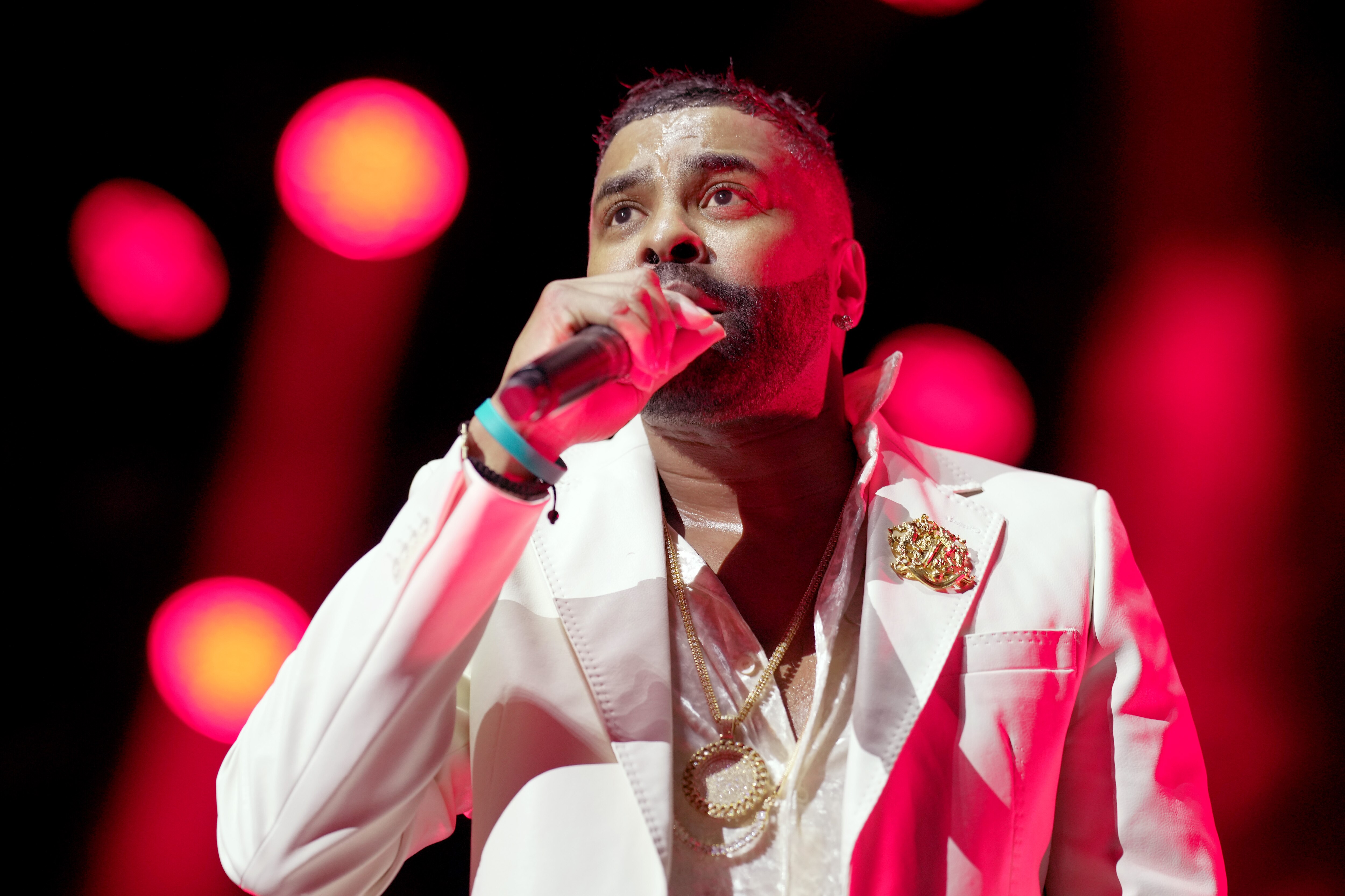 Ginuwine from TGT performs onstage during Day 2 of the 2024 ESSENCE Festival of Culture presented by Coca-Cola at Caesars Superdome on July 06, 2024 in New Orleans, Louisiana.