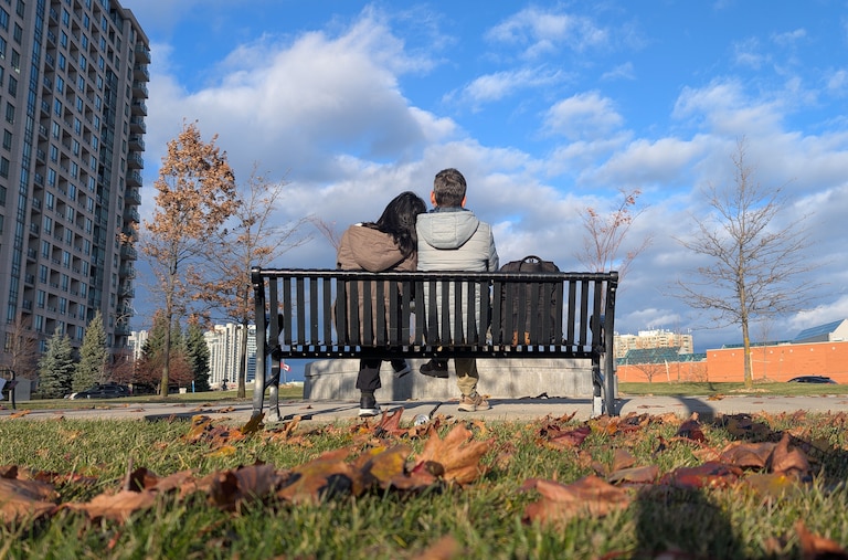 Ehsan Rajabi and his wife have been stranded in Canada for three months.