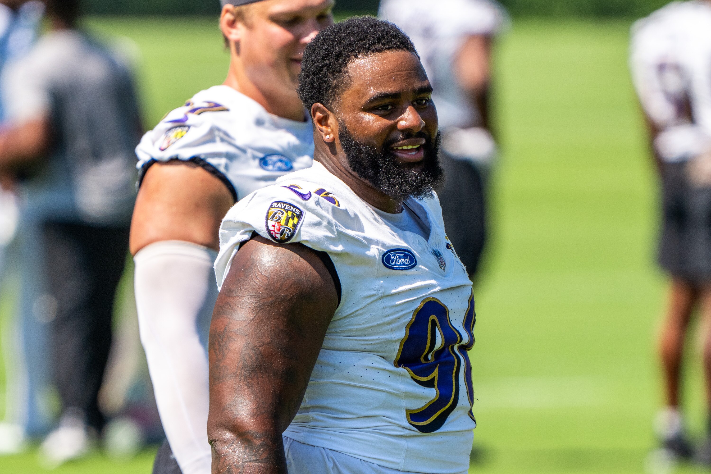Defensive tackle Broderick Washington has played 39% of the Ravens’ defensive snaps this season.