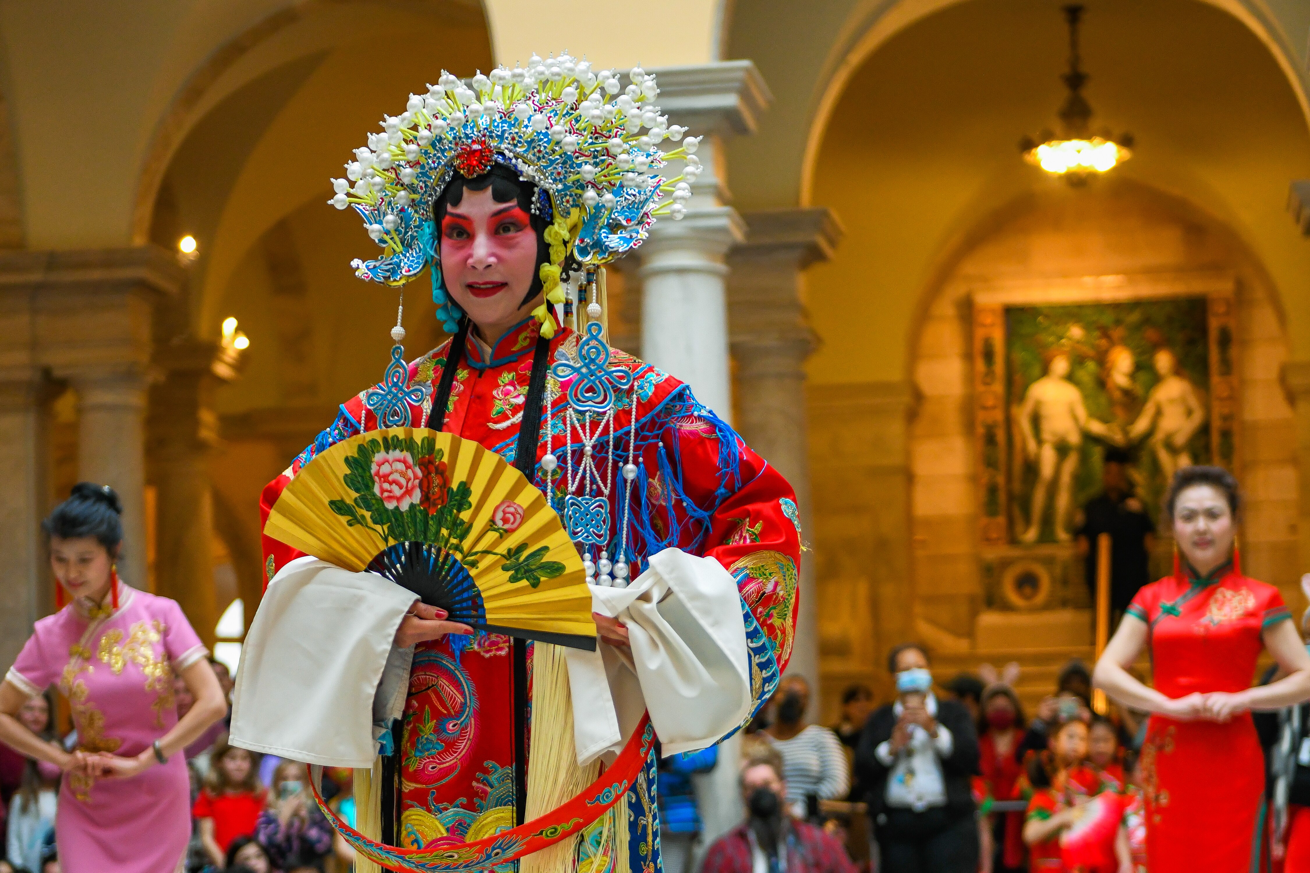 The Walters Art Museum celebrates the Lunar New Year with performances by the Baltimore Chinese School, and Yong Han Lion Dance Troupe in Baltimore, Md., January 22, 2023.