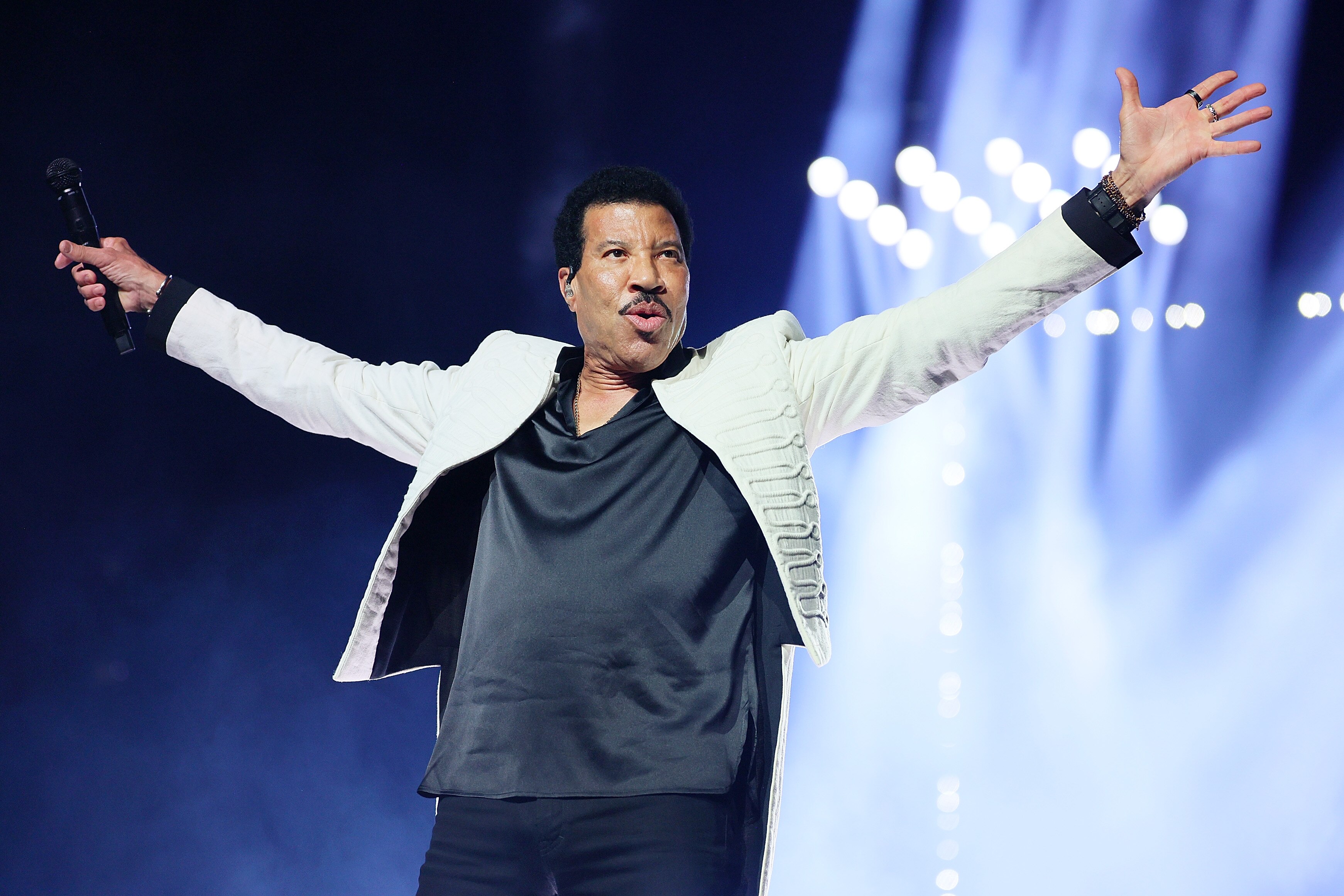 Lionel Richie performs onstage during the opening night of “Sing A Song All Night Long” with Earth, Wind & Fire at Xcel Energy Center on Aug. 4, 2023 in St. Paul, Minnesota.