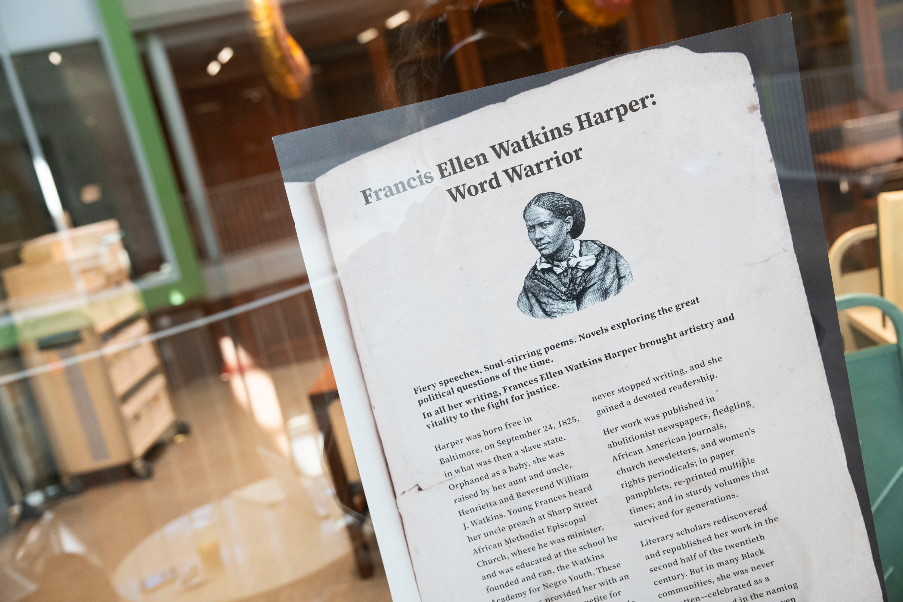 The Johns Hopkins University’s Billie Holiday Center for Liberation Arts is hosting a lecture on Baltimore native Frances Harper, the first African American woman to publish a short story and a pioneering Black poet.