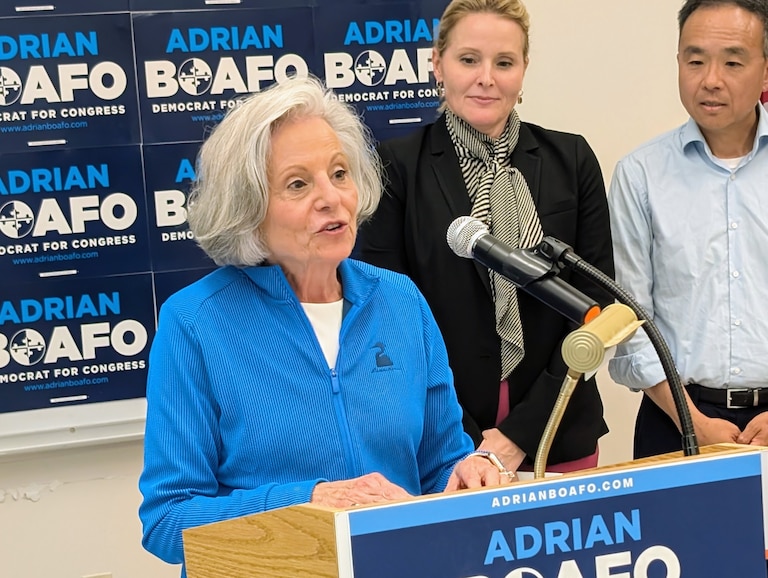 State Sen. Pam Beidle joined other elected officials on April 24, 2026 in Crofton to endorse Adrian Boafo's bid for Congress in the 5th District. It covers about half of Anne Arundel County.