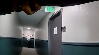 A still from body camera footage from a Baltimore Police officer involved shooting at 1100 Park Avenue on January 19, 2026.