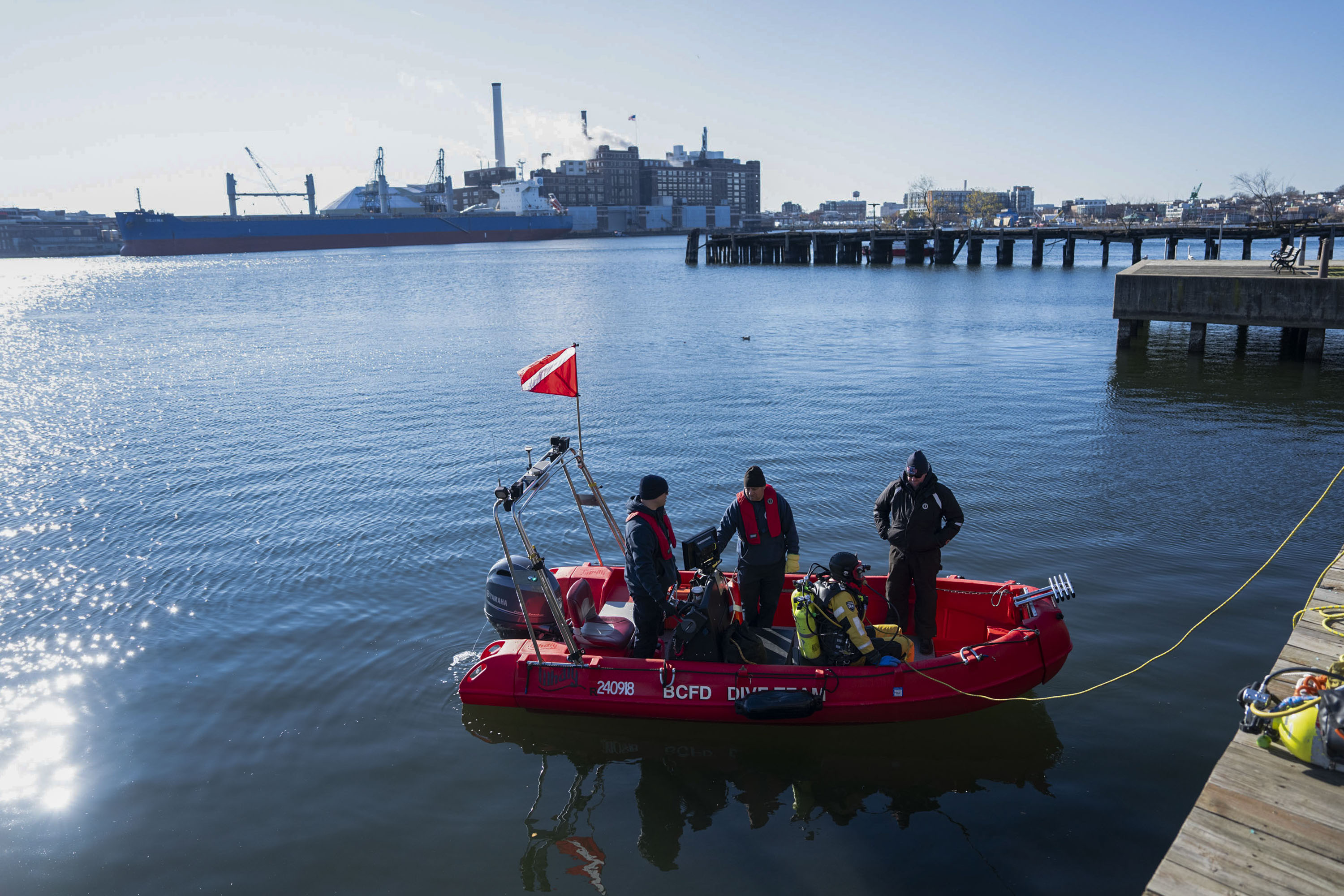 The Baltimore City Fire Department tried to save the 82-year-old man found in the Inner Harbor, but he was pronounced dead shortly after being pulled from the water.