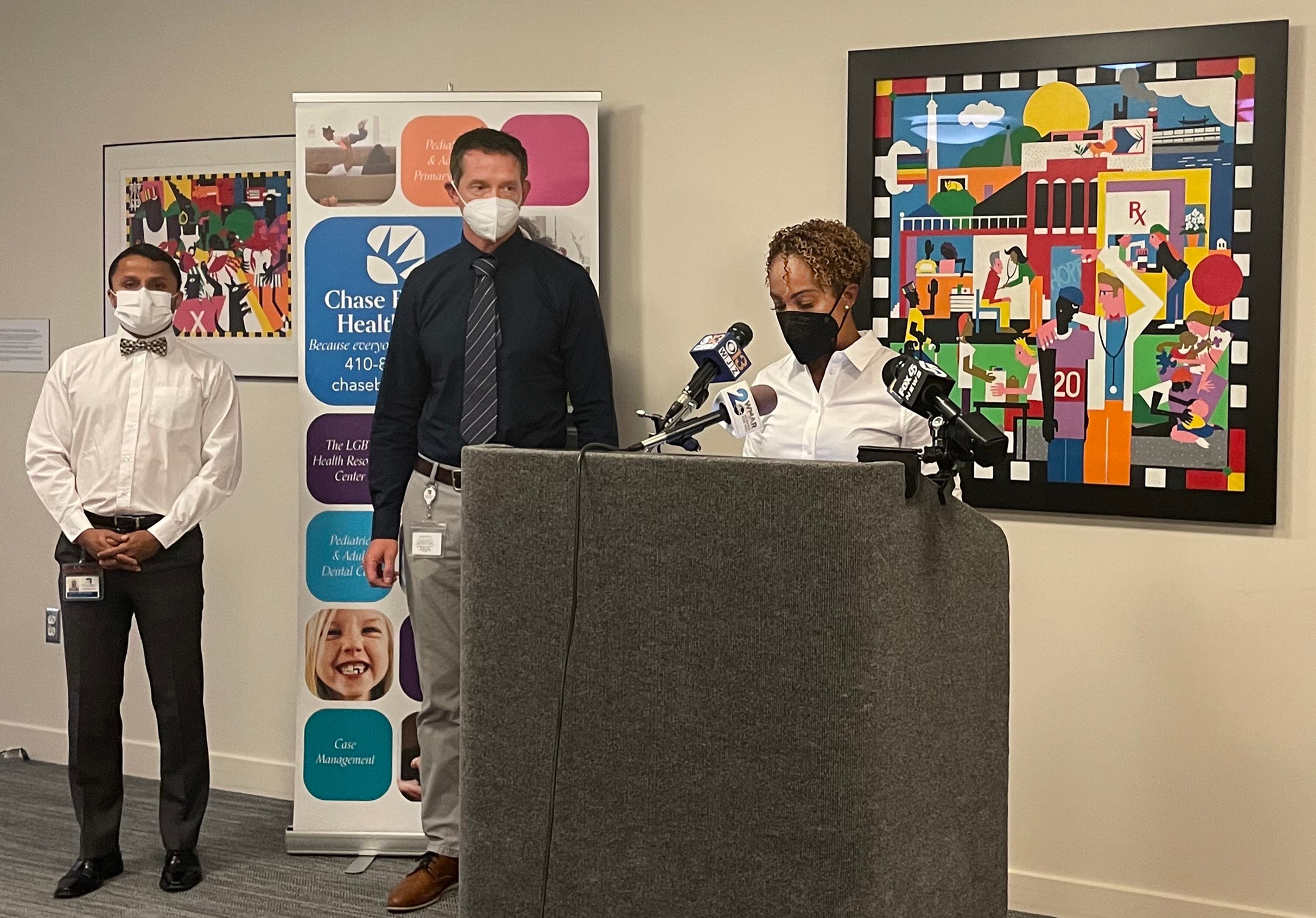 Baltimore City Health Commissioner Letitia Dzirasa speaks on the city's response to rising monkeypox cases.