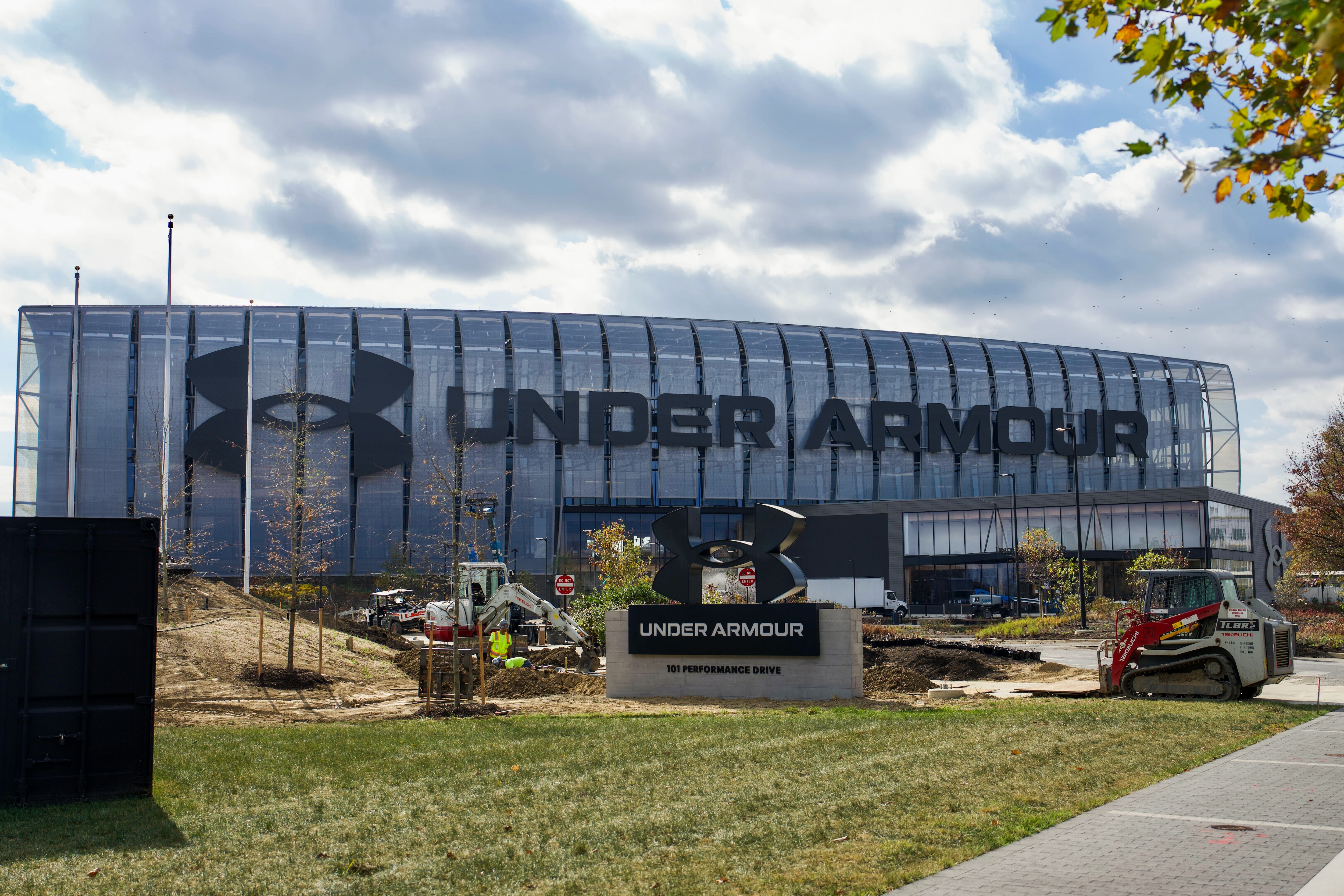 The new Under Armour headquarters on the Baltimore Peninsula.
