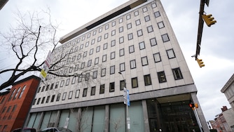The exterior of the Archdiocese of Baltimore building as seen on Monday, March 13.