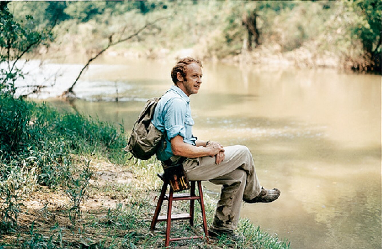 M. Gordon “Reds” Wolman found this stool after Hurricane Agnes in 1972. He used it to sit by the streams as his students gathered information for their research.