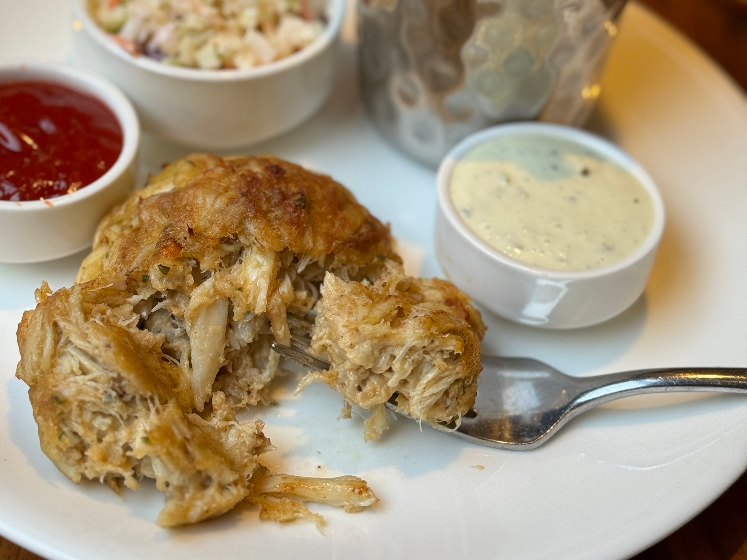 Crab cakes at Tark's Grill in Timonium.