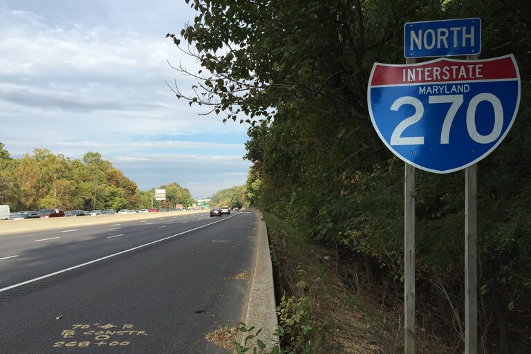 Interstate 270 in Montgomery County, Maryland