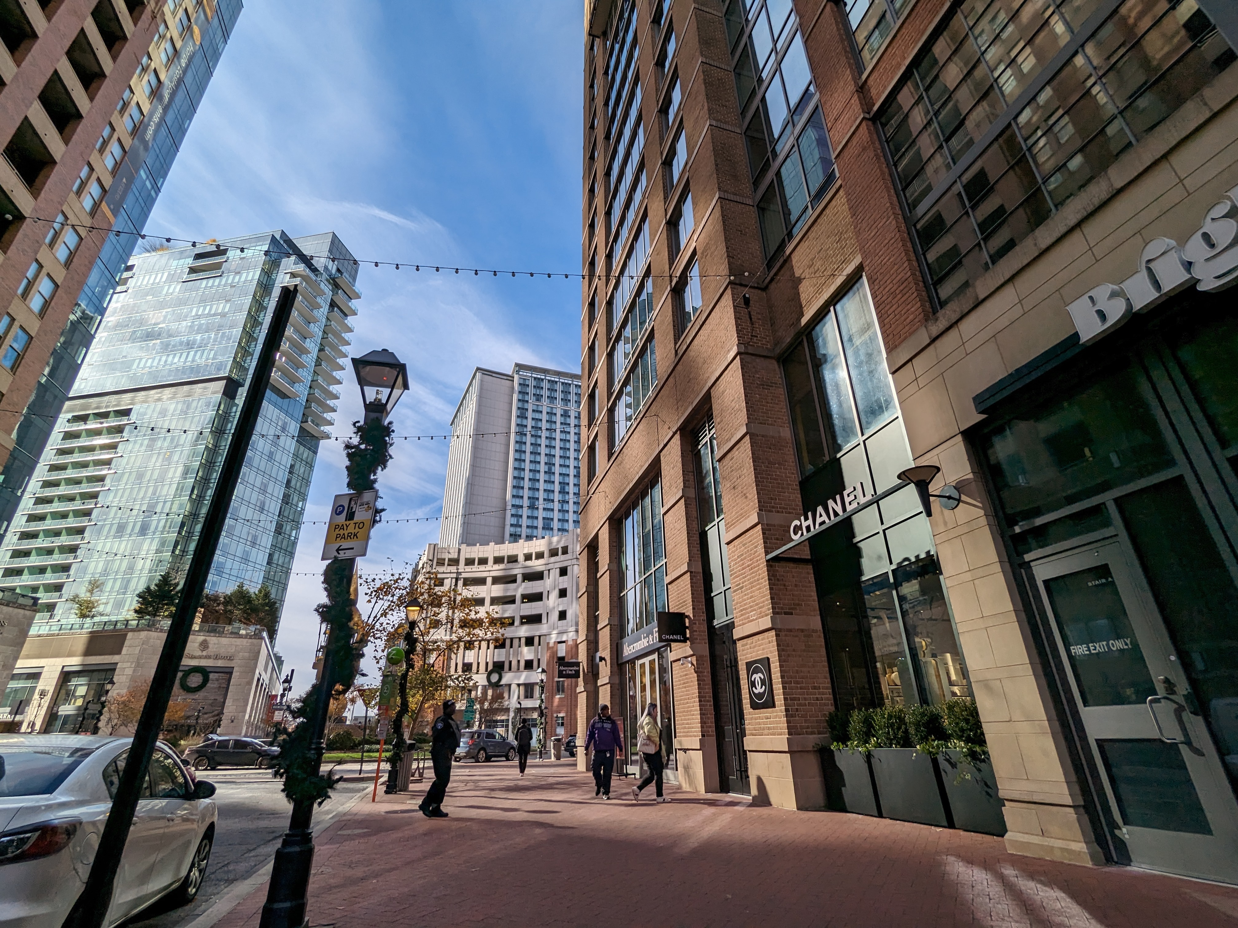 This is a photograph of the Chanel boutique store in Harbor East.