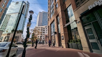 This is a photograph of the Chanel boutique store in Harbor East.